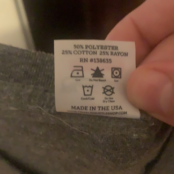 Charlie Hustle KU T-Shirt Medium - Picture 4 of 5